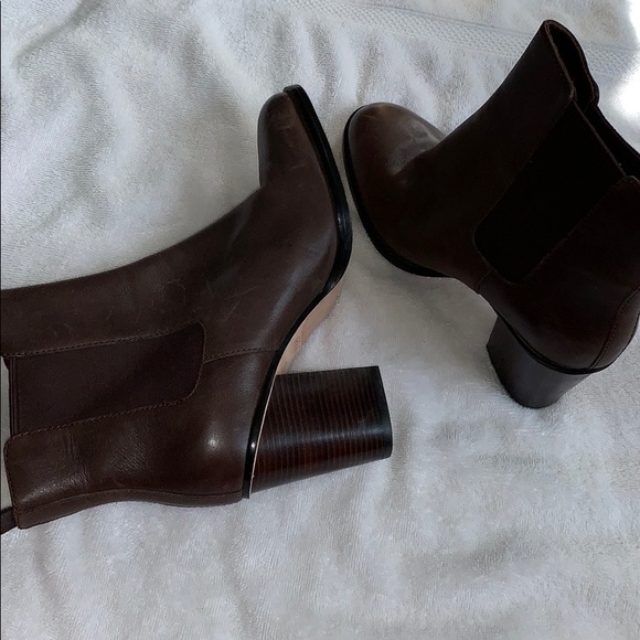 Cole Haan Brown Leather Heel Boots size 9 - Picture 12 of 13